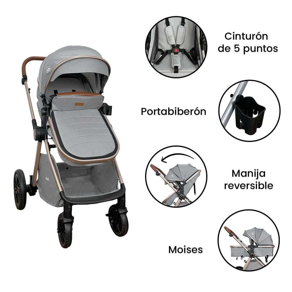 Coche travel system para bebe PRIORI img #2
