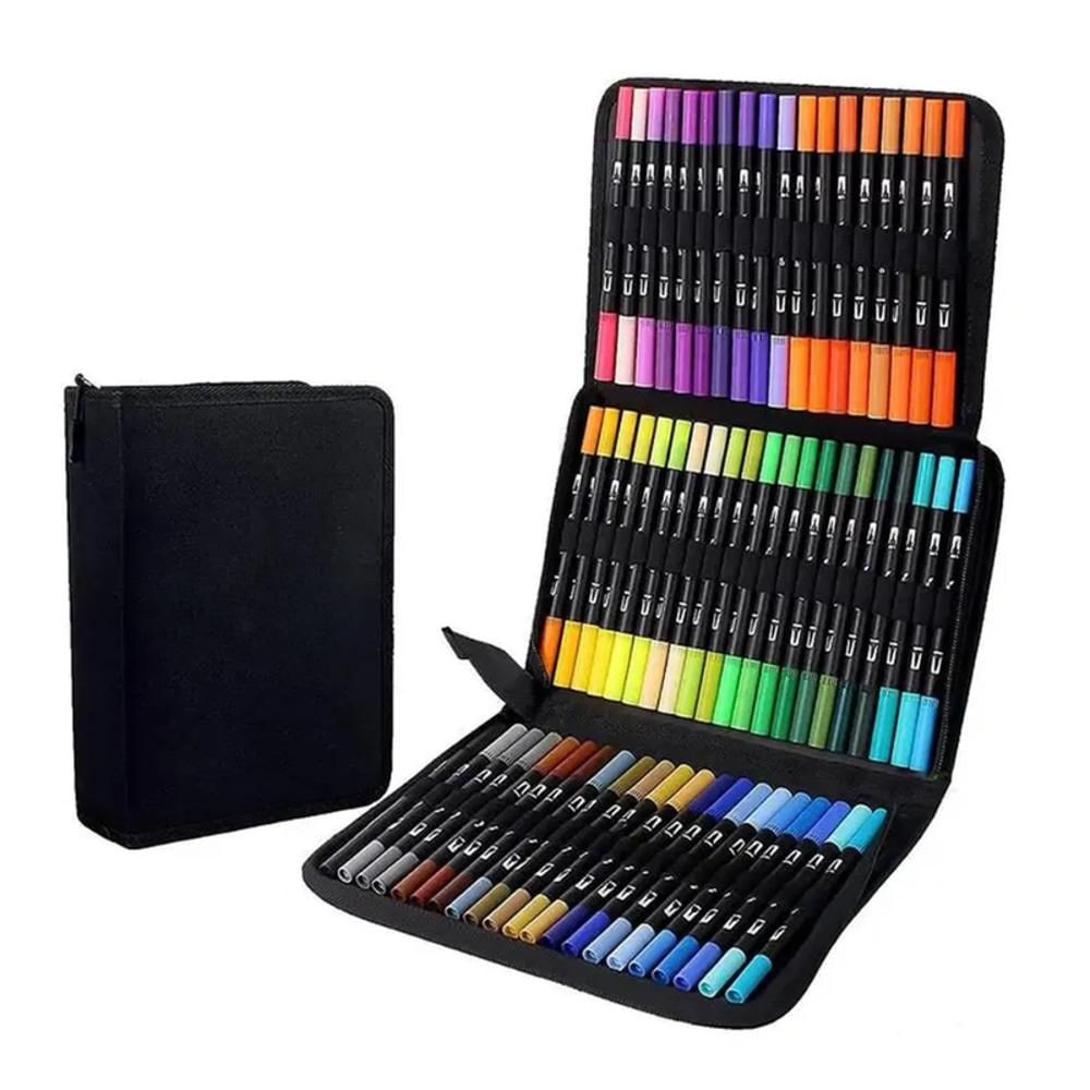 Estuche De Marcadores Doble Punta Multicolor 72 Piezas img #1