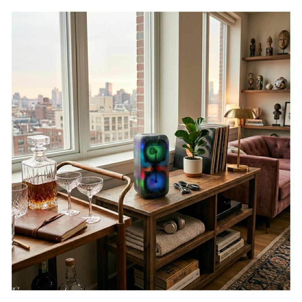 Parlante Bluetooth Gts 2083 Doble Bocina Portátil Recargable img #4