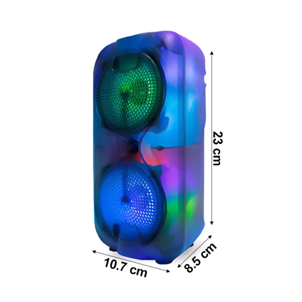 Parlante Bluetooth Gts 2083 Doble Bocina Portátil Recargable img #5