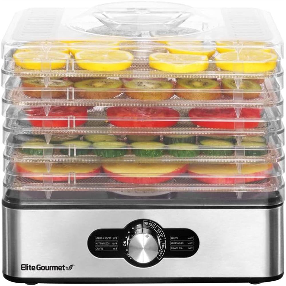 Deshidratador De Alimentos Elite Gourmet Acero Inoxidable img #1