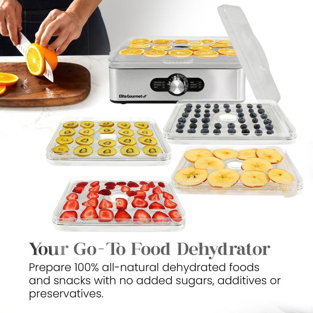 Deshidratador De Alimentos Elite Gourmet Acero Inoxidable img #2