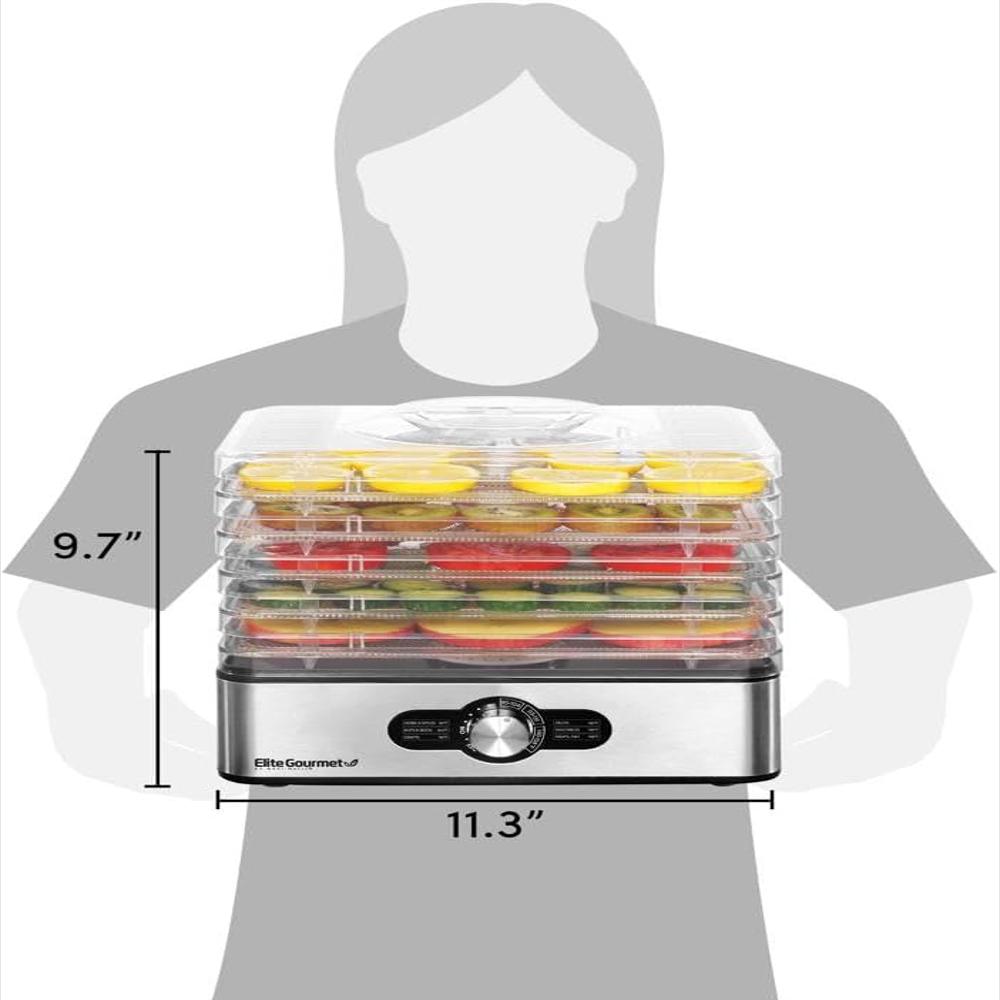 Deshidratador De Alimentos Elite Gourmet Acero Inoxidable img #5