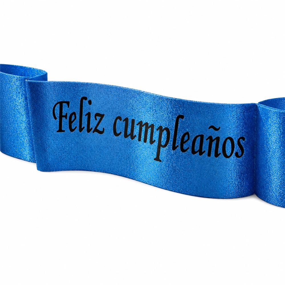 Banda Corporal Feliz Cumpleaños Azul img #1