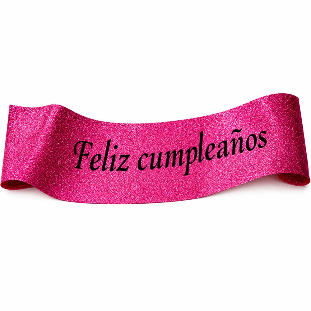 Banda Corporal Feliz Cumpleaños Fucsia img #1