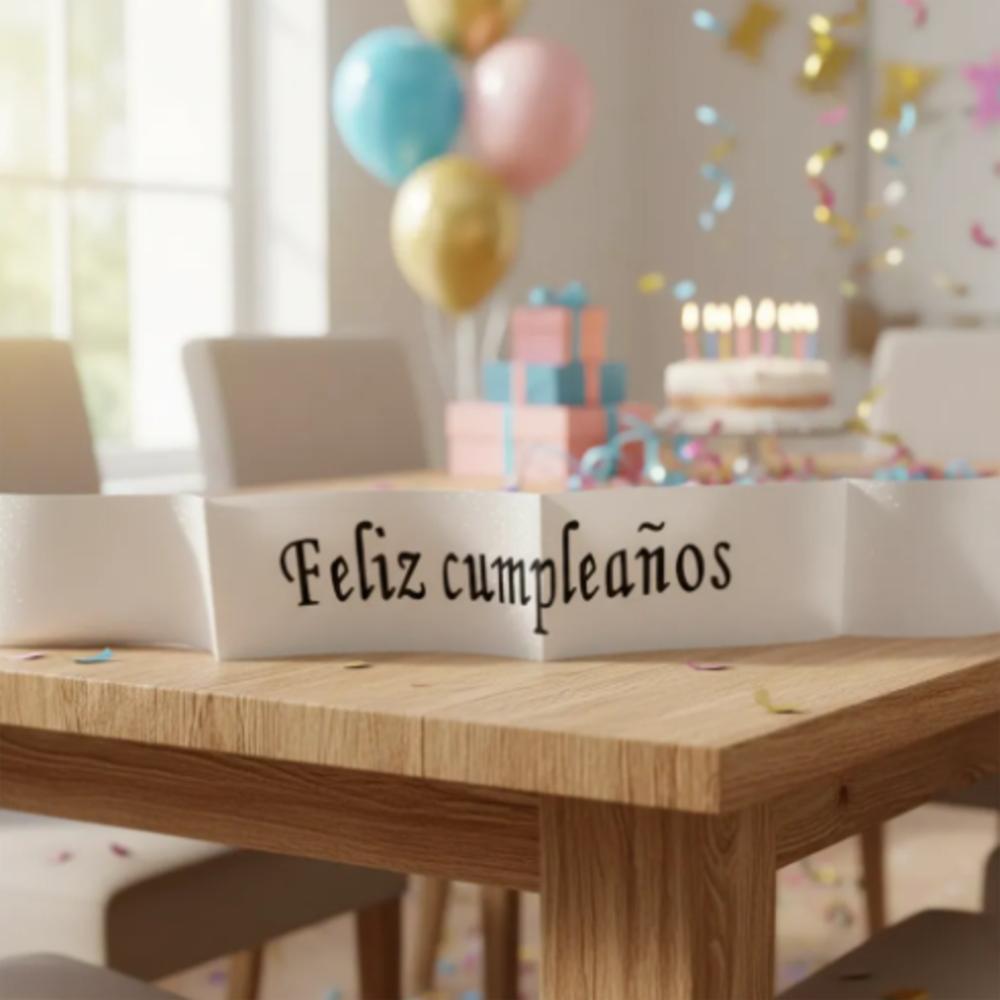Banda Corporal Feliz Cumpleaños Blanco img #2