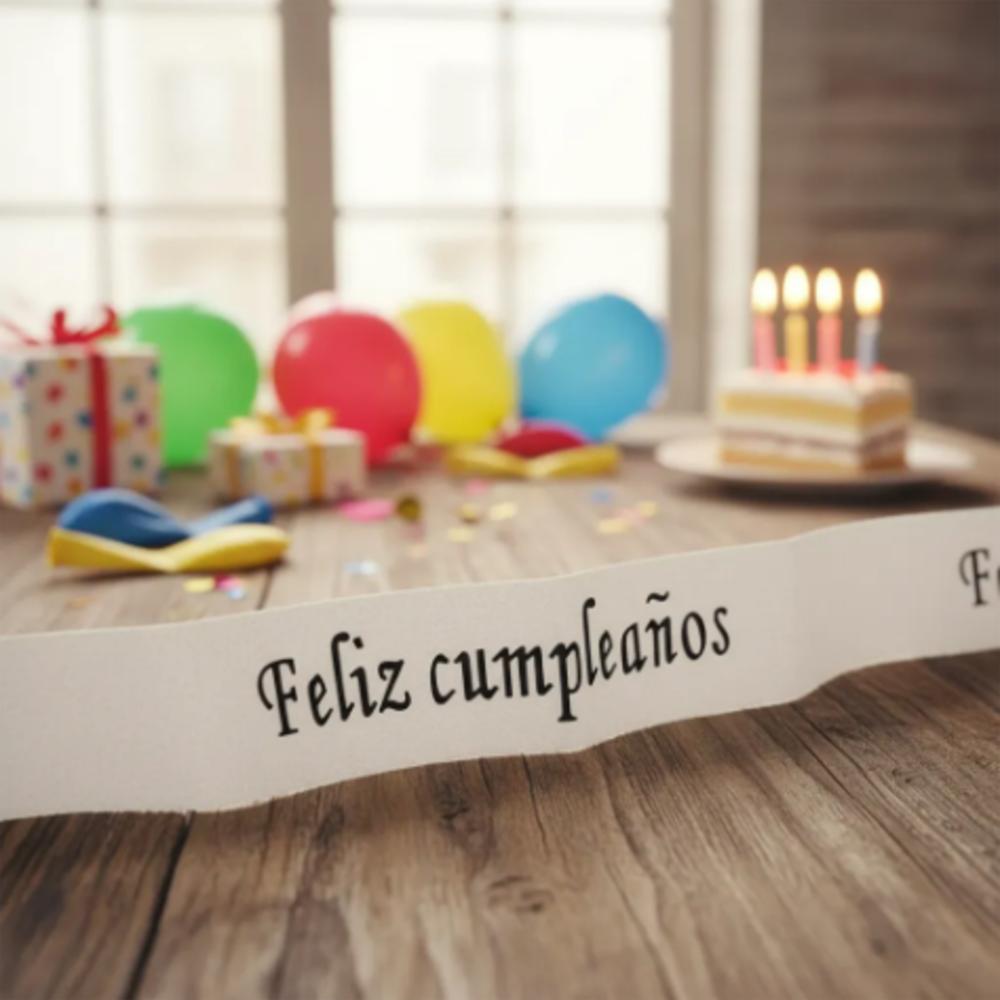 Banda Corporal Feliz Cumpleaños Blanco img #5