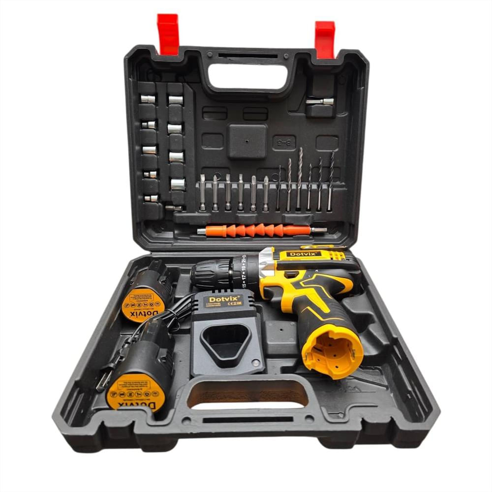Taladro Inalambrido Kit Doble Batería 18V 27 Piezas Base De Carga Dot 18V D img #5