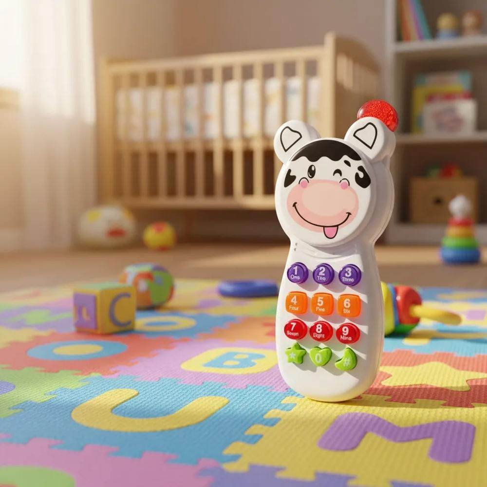Celular Interactivo Diseño De Vaca Para Niños Con Sonido img #2