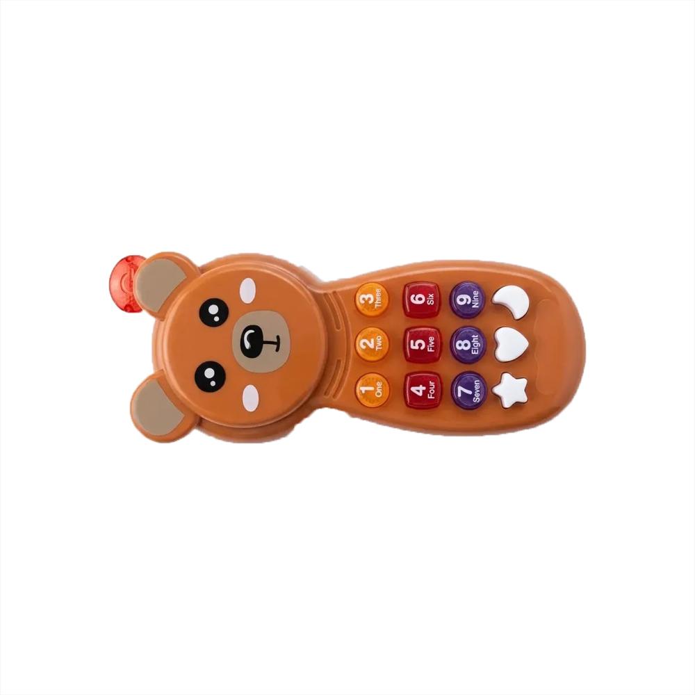 Celular Interactivo Diseño De Oso Para Niños Con Sonido img #1