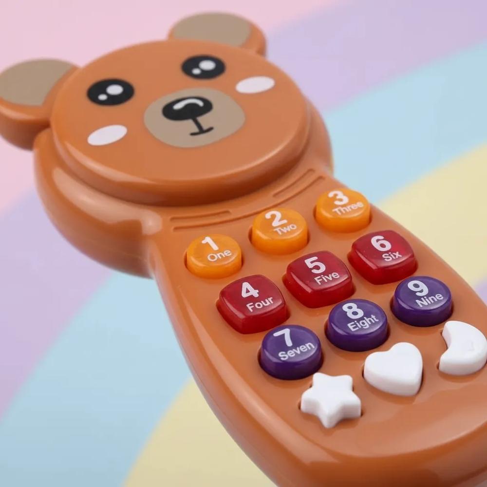 Celular Interactivo Diseño De Oso Para Niños Con Sonido img #4