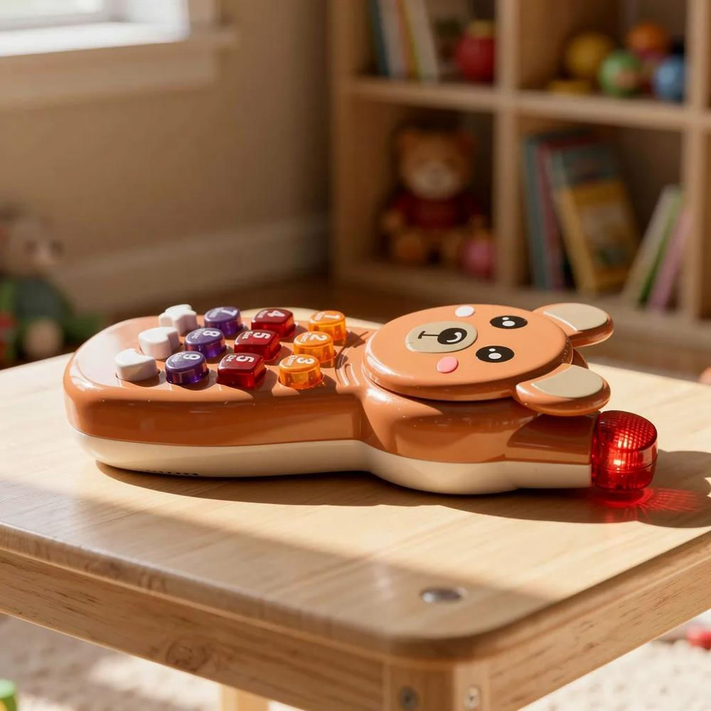 Celular Interactivo Diseño De Oso Para Niños Con Sonido img #5