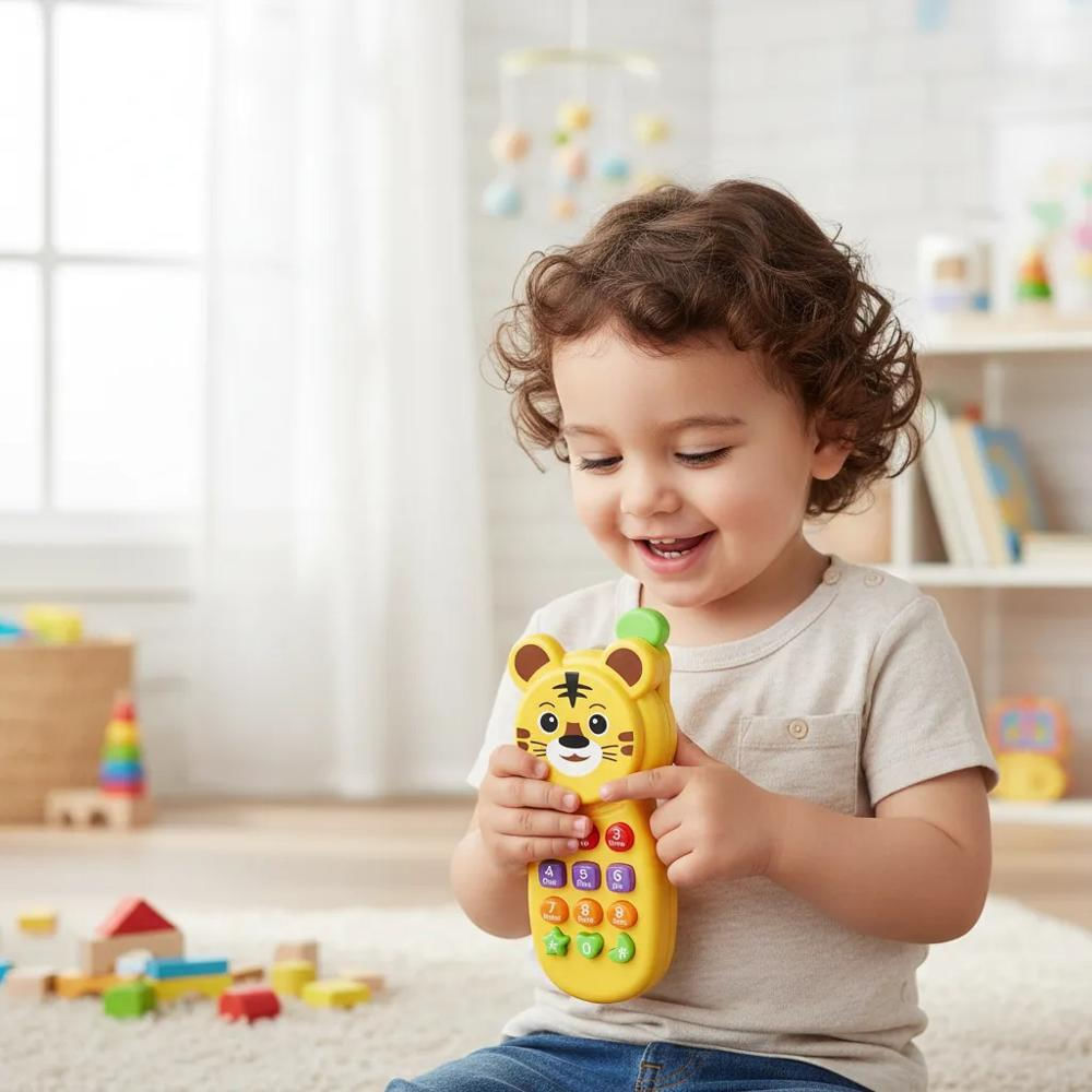 Celular Interactivo Diseño De Tigre Para Niños Con Sonido img #2