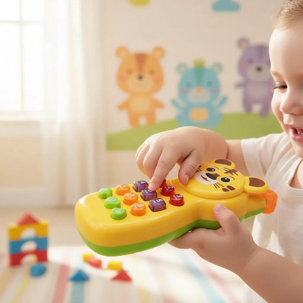 Celular Interactivo Diseño De Tigre Para Niños Con Sonido img #4