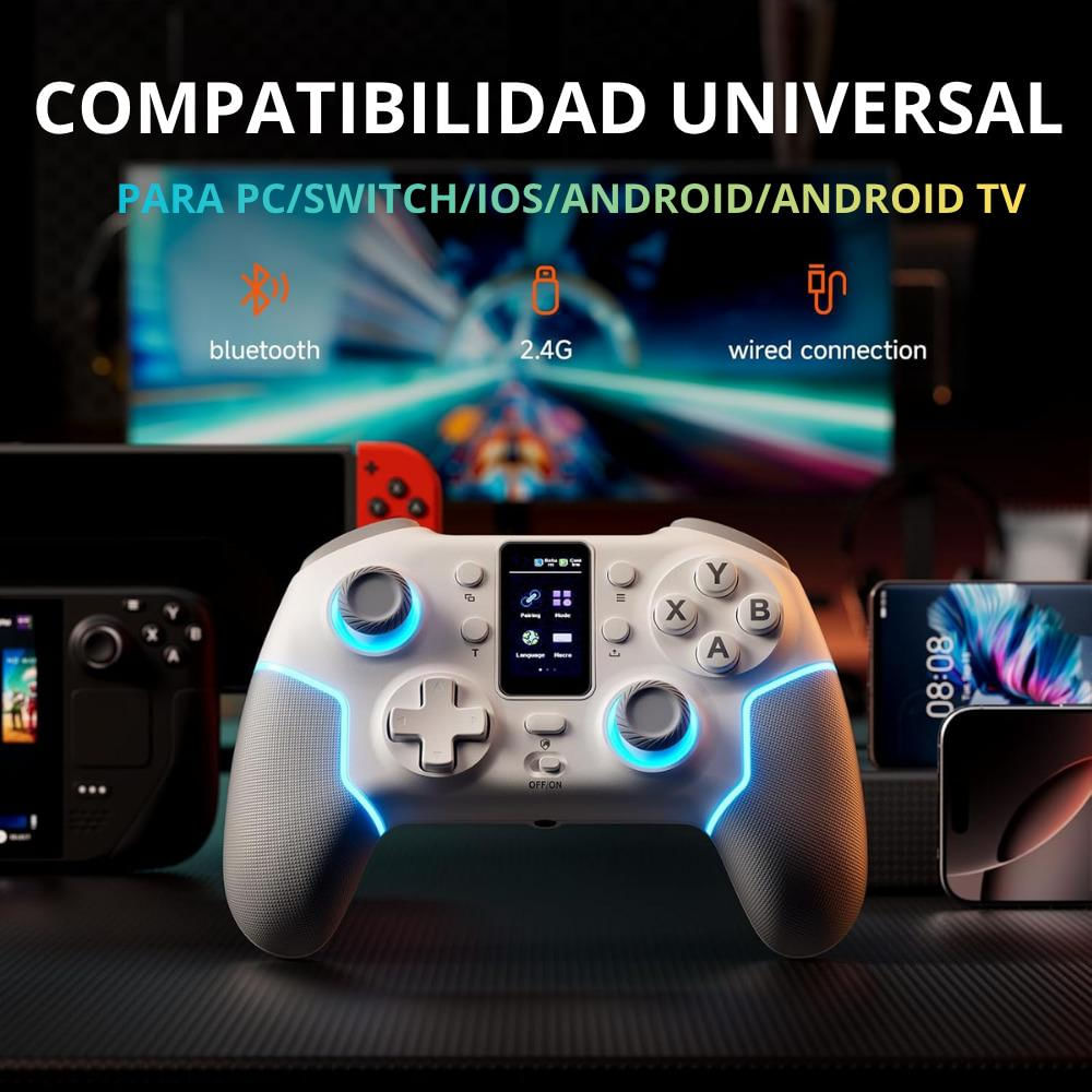 Control Bluetooth Gamer Echtpower Rgb Android, Ios Pc img #3