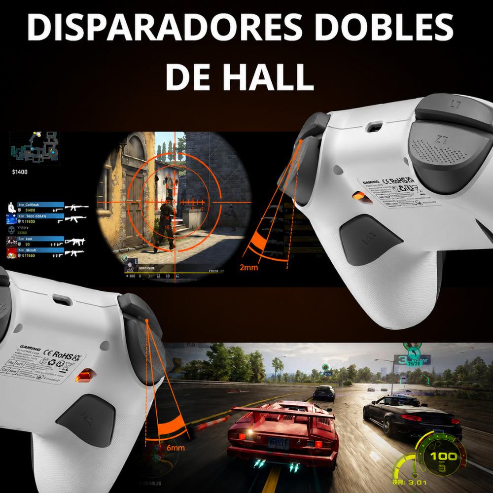 Control Bluetooth Gamer Echtpower Rgb Android, Ios Pc img #5