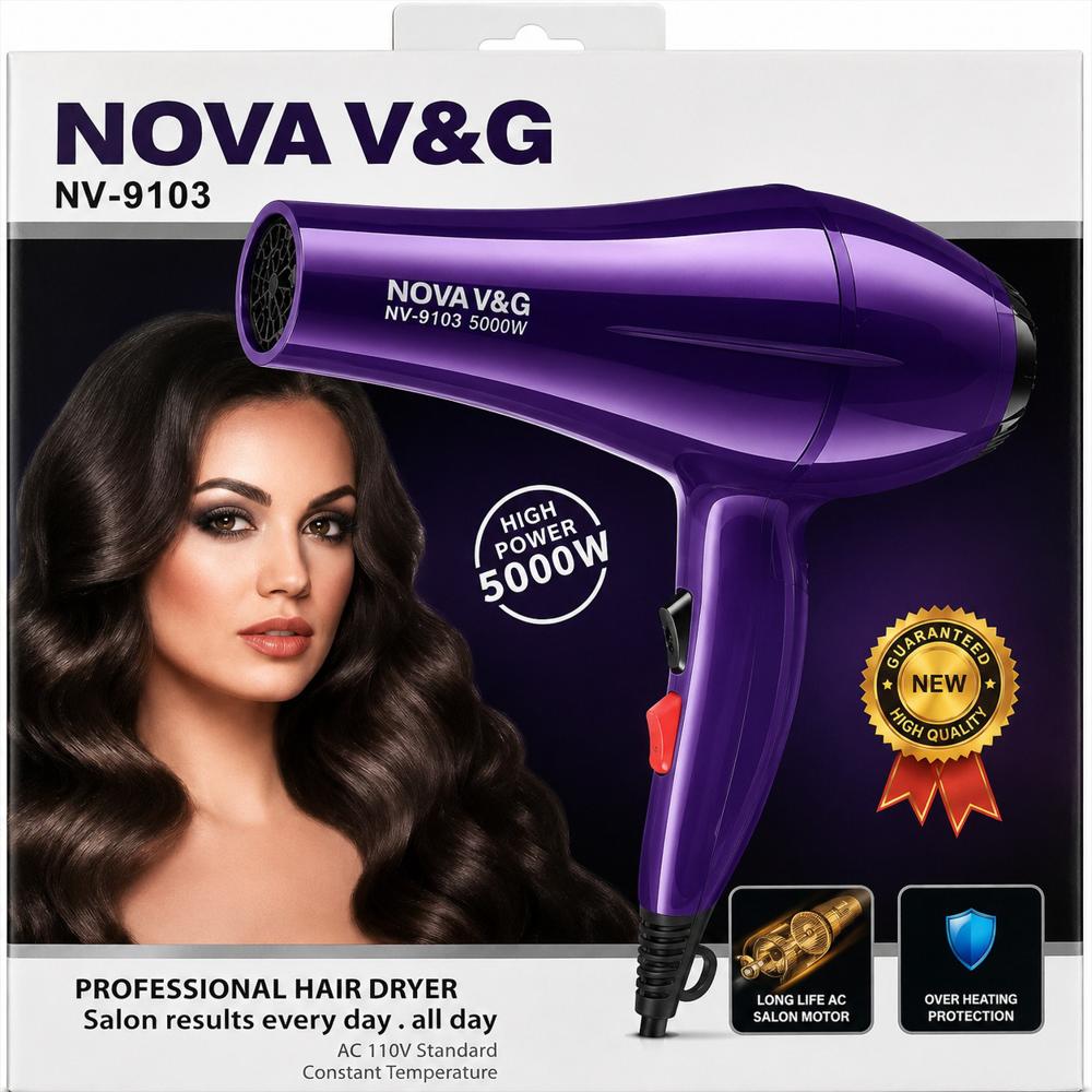 Secador De Cabello Generico Nova Violeta 110V img #2