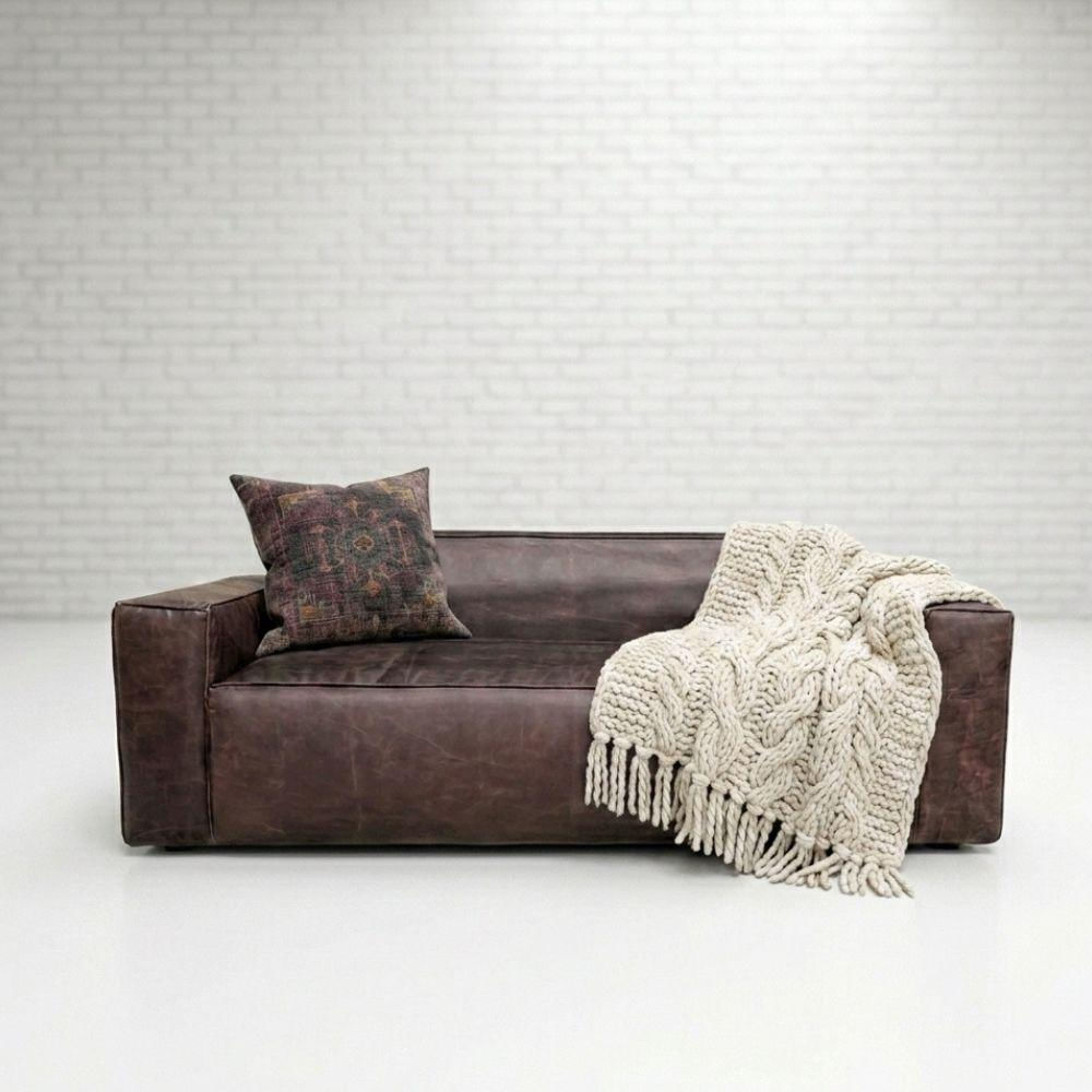 Sofá Touche 180Cm X 90Cm Cuero Natural img #1