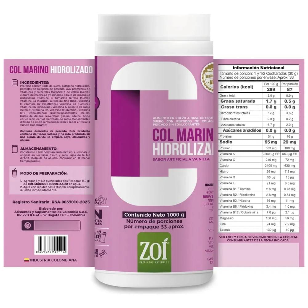 Colágeno Marino Hidrolizado Zoi img #1