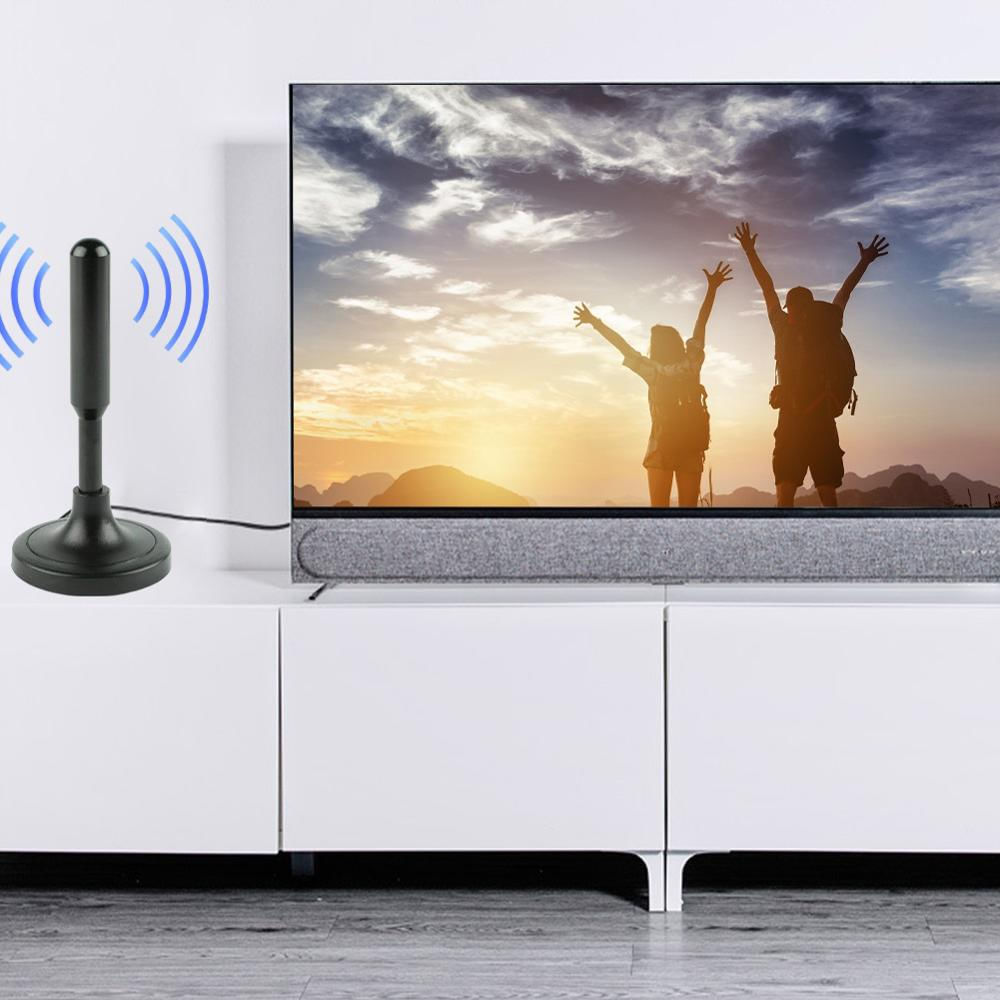 Antena Tv Digital Tdt Full Hd Interior Señal Amplificada 4K Universal img #2