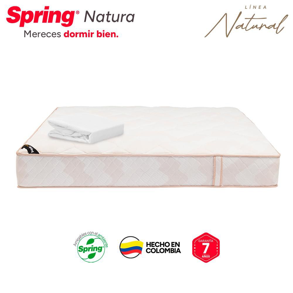 Colchón SPRING King (200 x 200 cm) NATURA 200 + PROT Resortado Semifirme img #6