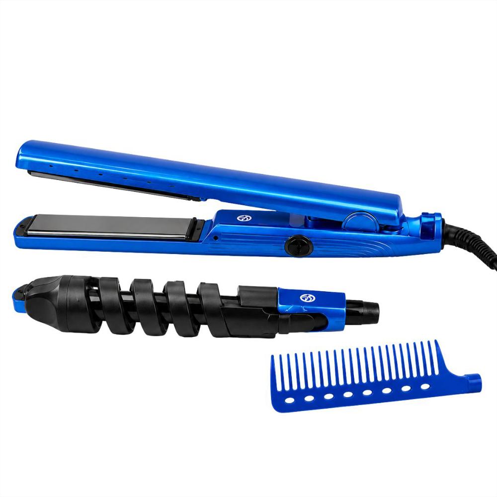 Combo Plancha Genérico Para Cabello + Encrespador img #2
