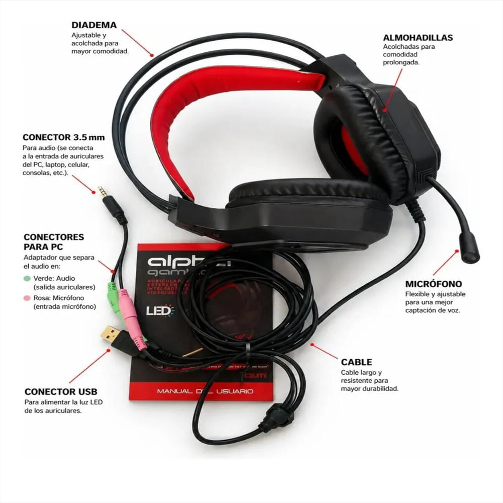 Diadema Gamer Tzumi img #3