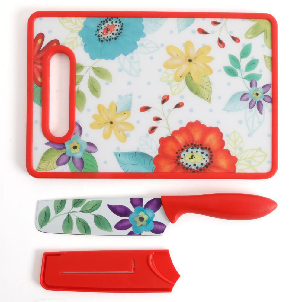 Set Cuchillo + Tabla Roja GIBSON 112064.03 img #2