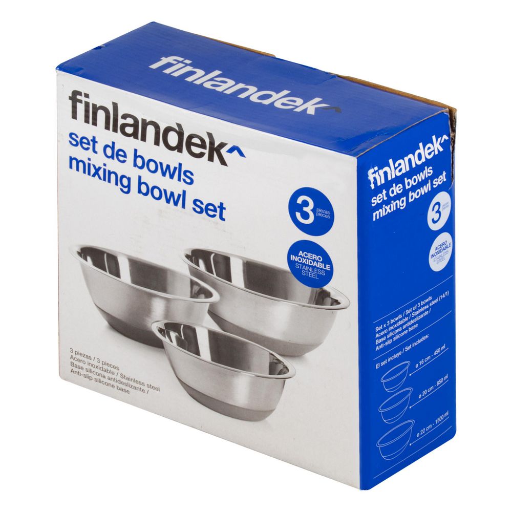 Set De 3 Bowls Aluminio FINLANDEK SCE11201 img #2