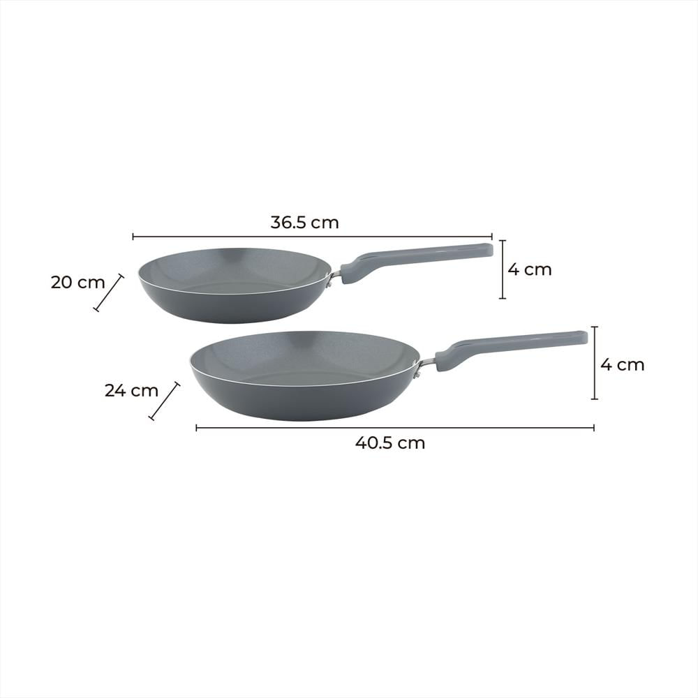 Set X 2 Sartenes 20 Y 24 Cm Cerámica K Sx2cg img #2