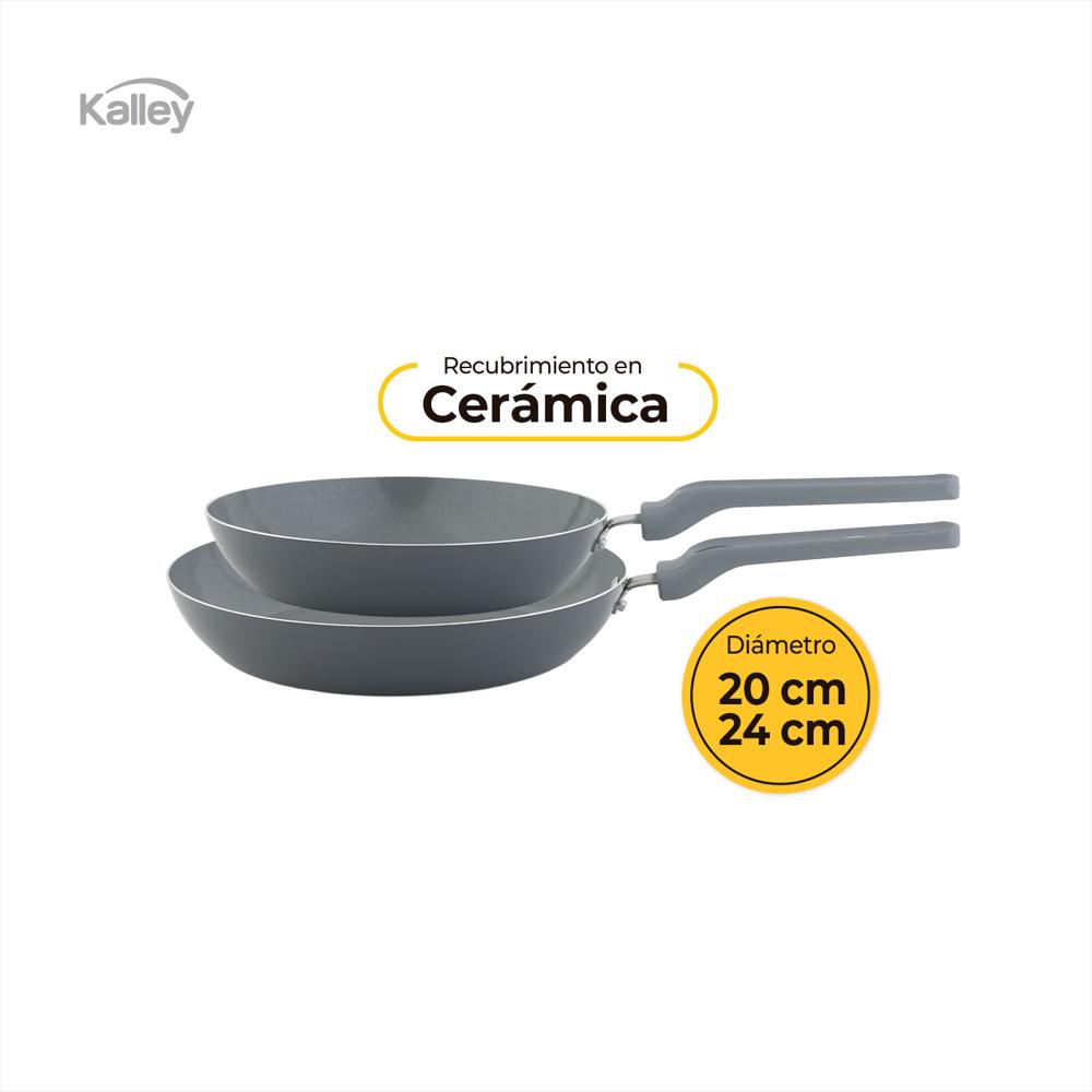 Set X 2 Sartenes 20 Y 24 Cm Cerámica K Sx2cg img #3