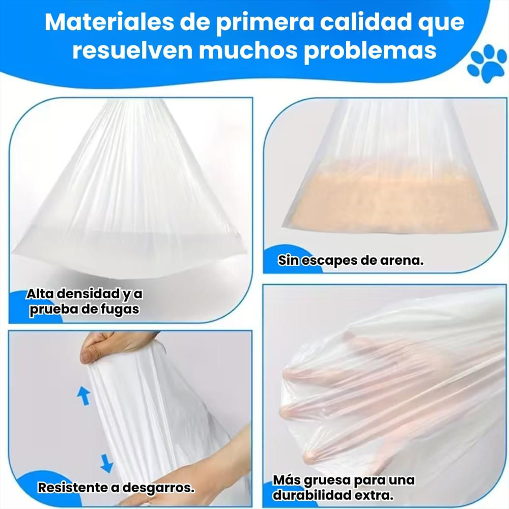 Rollos De Bolsas Para Caja Arenero Automatico Gatos Mascotas img #4