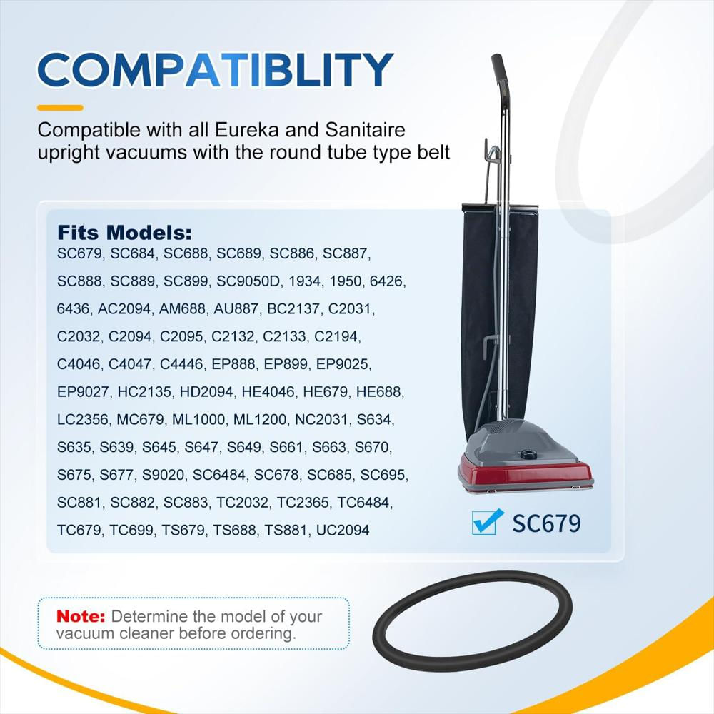 Set De 3 Correas Keetidy 30563B Para Aspiradora Sanitaire Eureka Style Rd img #2