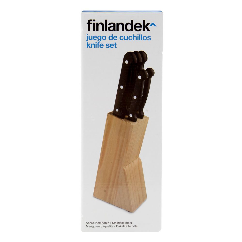 Set De 6 Pzas 5 Cuchillos+Bloq FINLANDEK 170725504 img #1