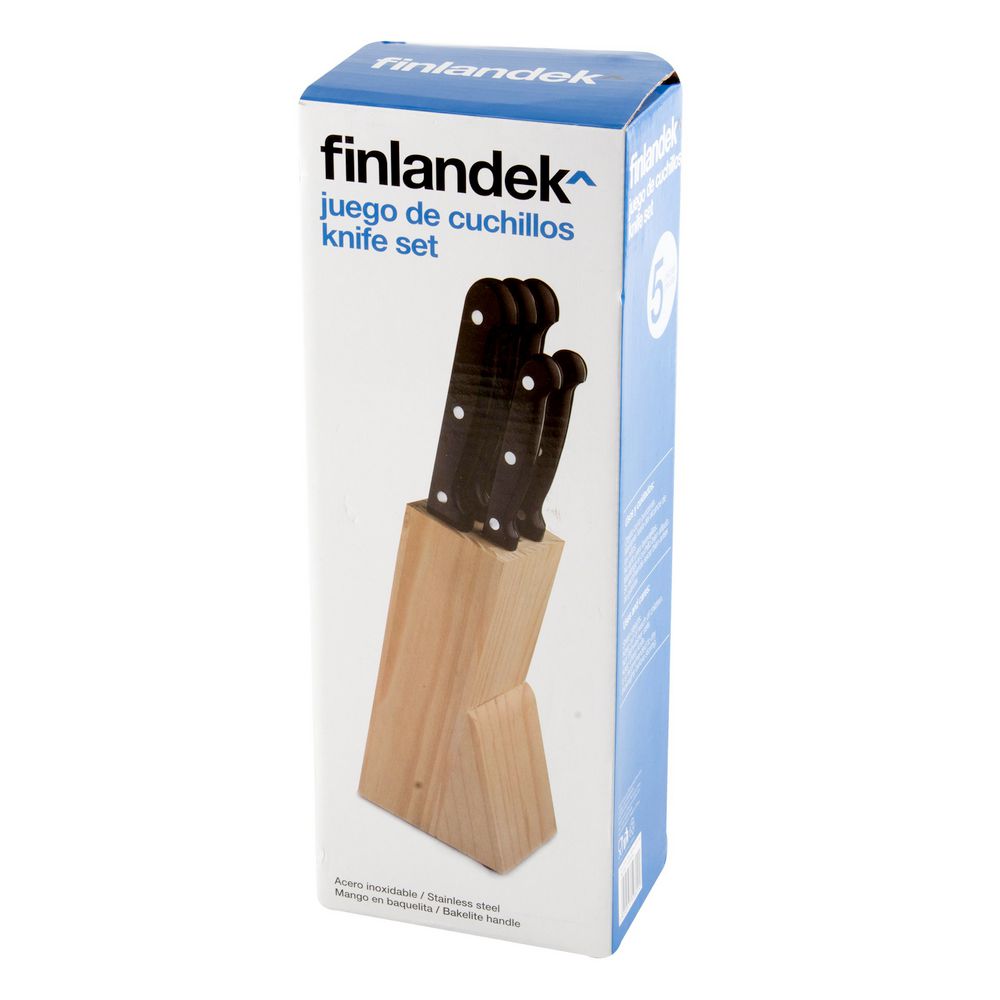 Set De 6 Pzas 5 Cuchillos+Bloq FINLANDEK 170725504 img #2