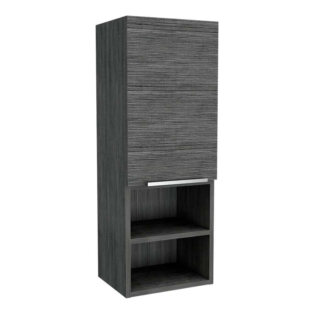 Gabinete De Baño Rectangular Mila Roble Gris 30X30cm Sin Espejo Y Con Una Puerta img #1