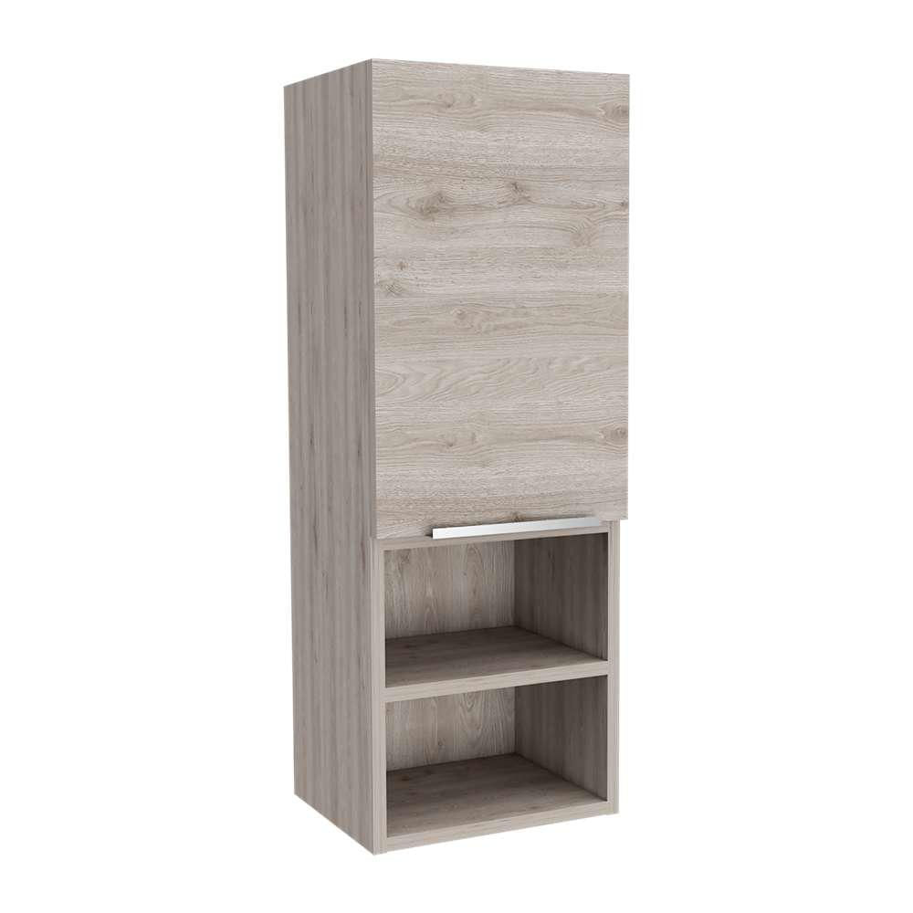 Gabinete De Baño Rectangular Mila Ceniza 30X30cm Sin Espejo Y Con Una Puerta img #1