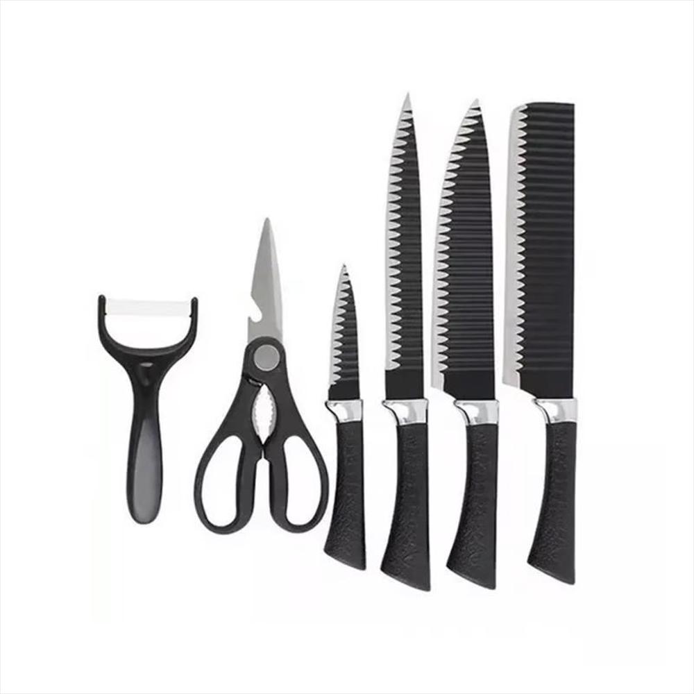 Set Cuchillos Cocina 6 Piezas Profesionales Mango Ergonomico Acero Inox img #4