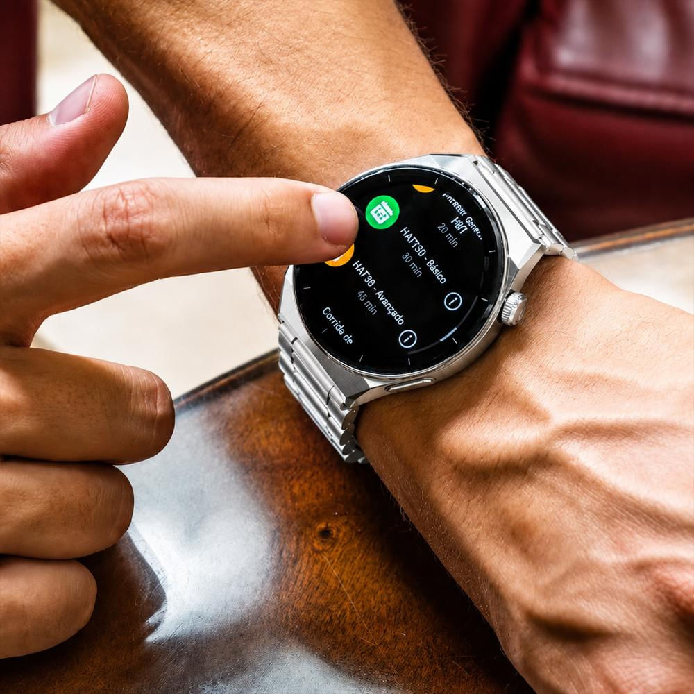 Smartwatch K700 Redondo Bluetooth Llamadas Deporte Doble Manilla Hd Plateado img #2