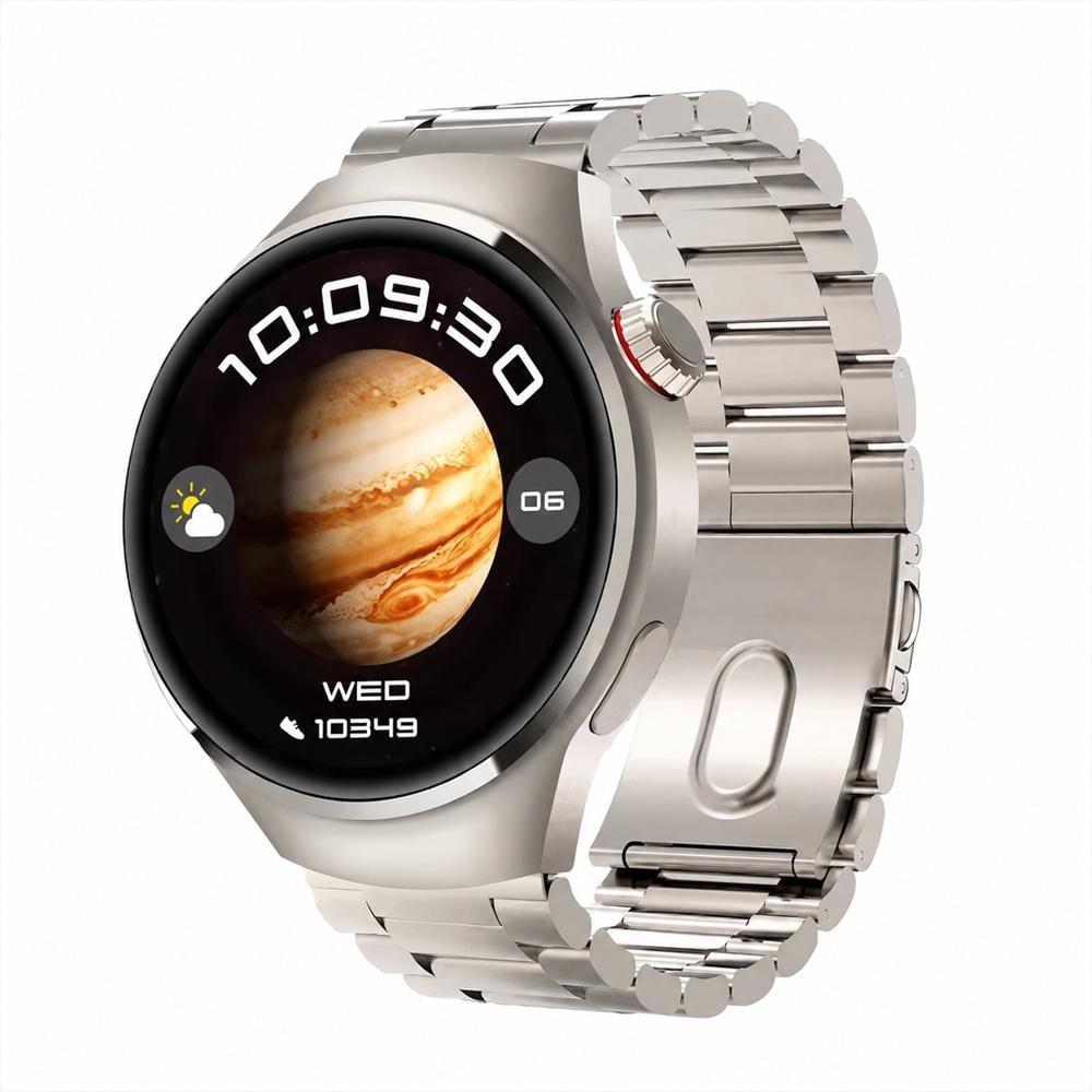 Smartwatch K700 Redondo Bluetooth Llamadas Deporte Doble Manilla Hd Plateado img #3