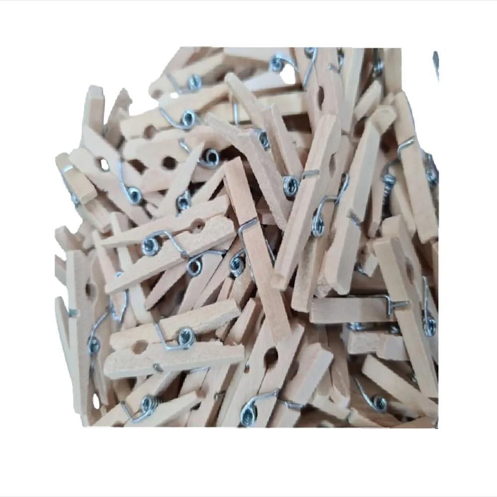 Gancho Madera Extra Mini 3,5 Cm Tipo Pinza X 12 Unidades img #1