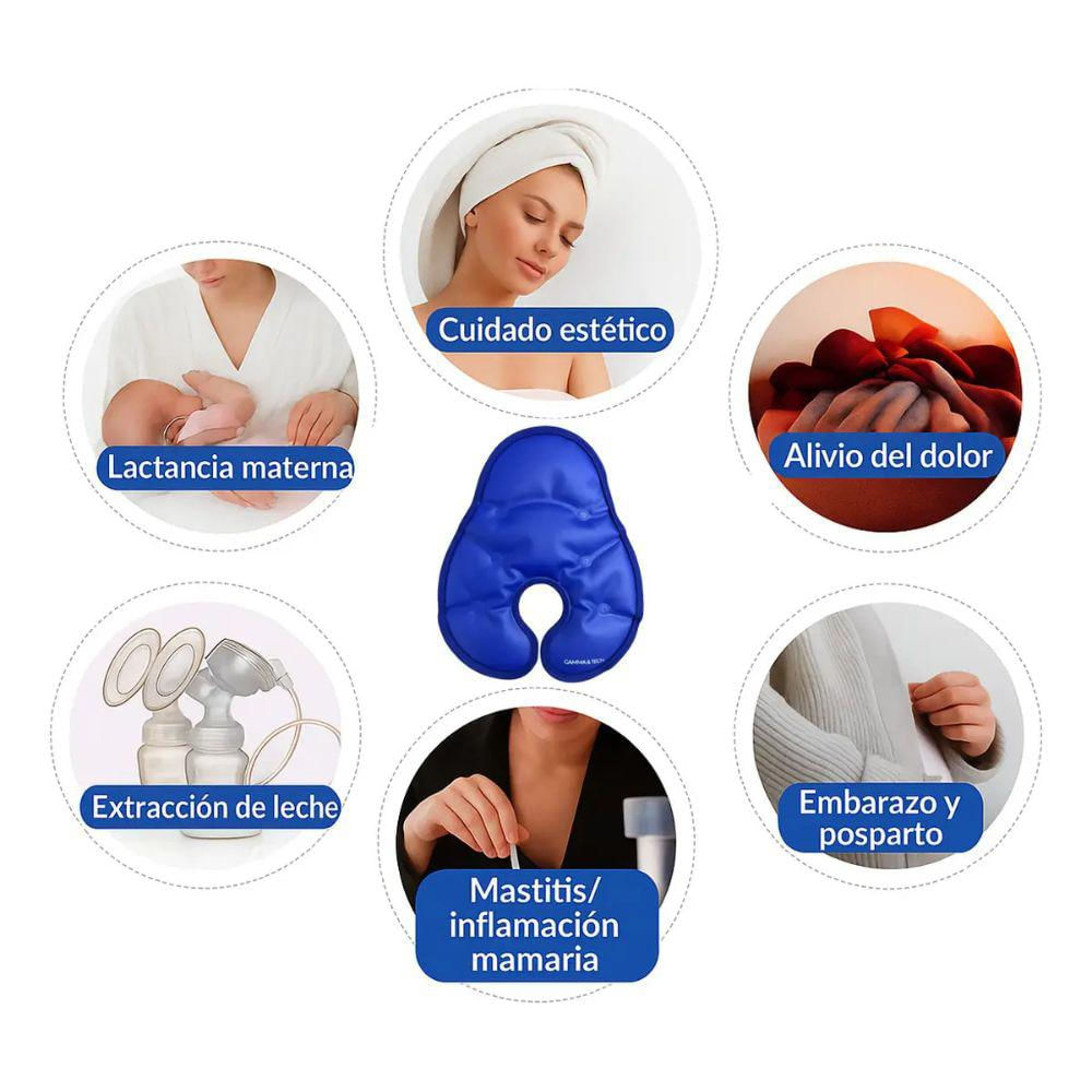Compresa Para Senos Gamma & Tech Discos Gel Reafirmante Terapia img #5