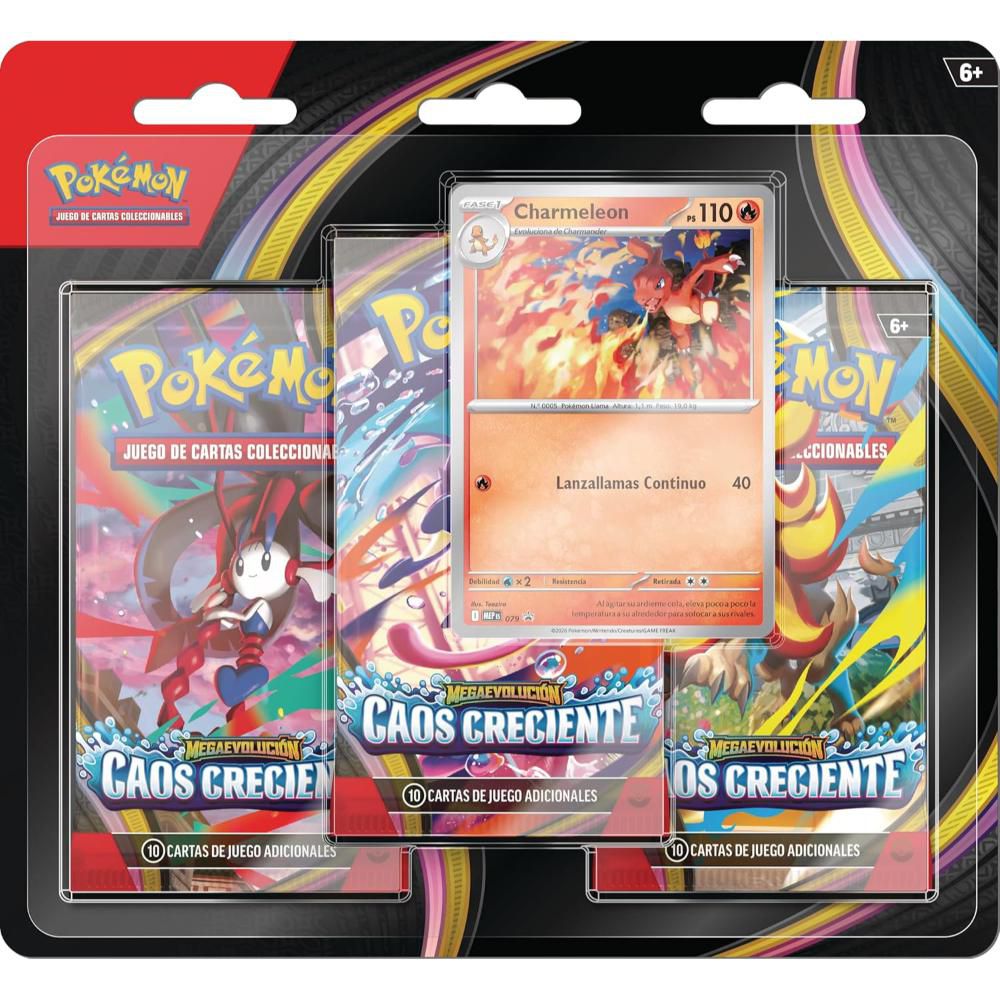 CARTAS ME CHAOS RISING  BLISTER 3 ESP. POKEMON img #1
