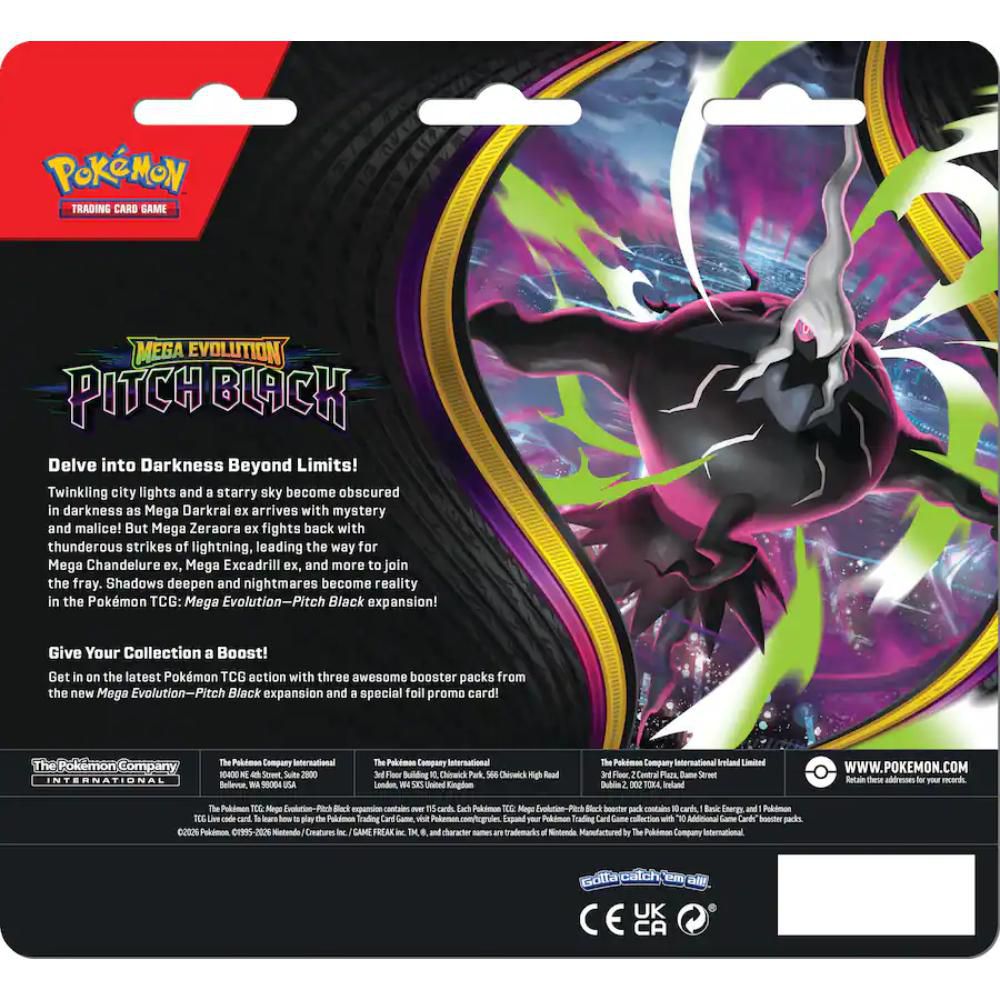 CARTAS ME PITCH BLACK  BLISTER 3 POKEMON img #2