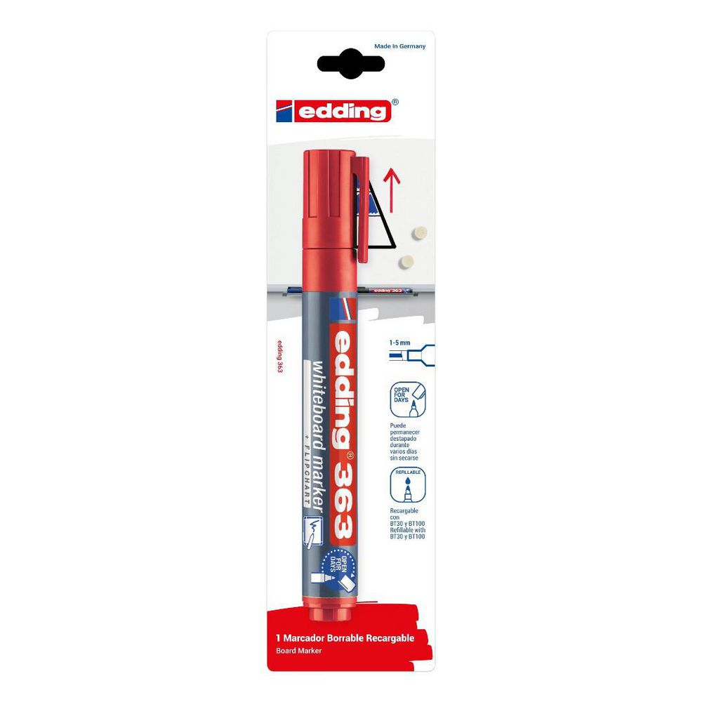 Marcador Tablero363 Recargable Rojo EDDING img #1