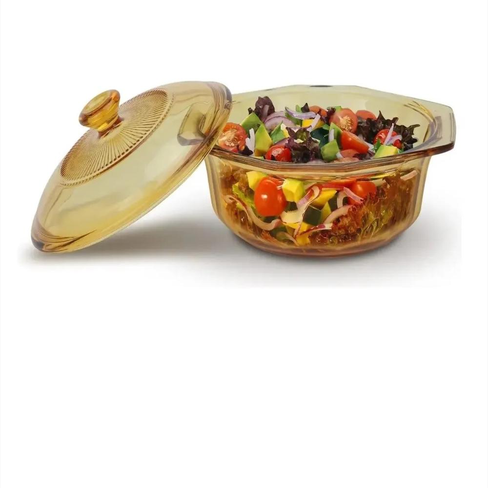 Olla 1.5 Litros Refractaria Vidrio Con Tapa Her3cg150 img #1