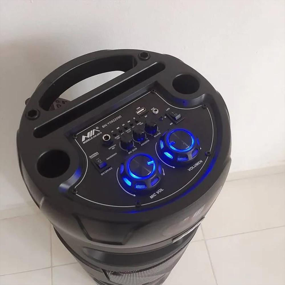 Torre De Sonido Original Nia 2610 Recargable Micrófono Luces Leds Fm 12000W Bluetooth img #3