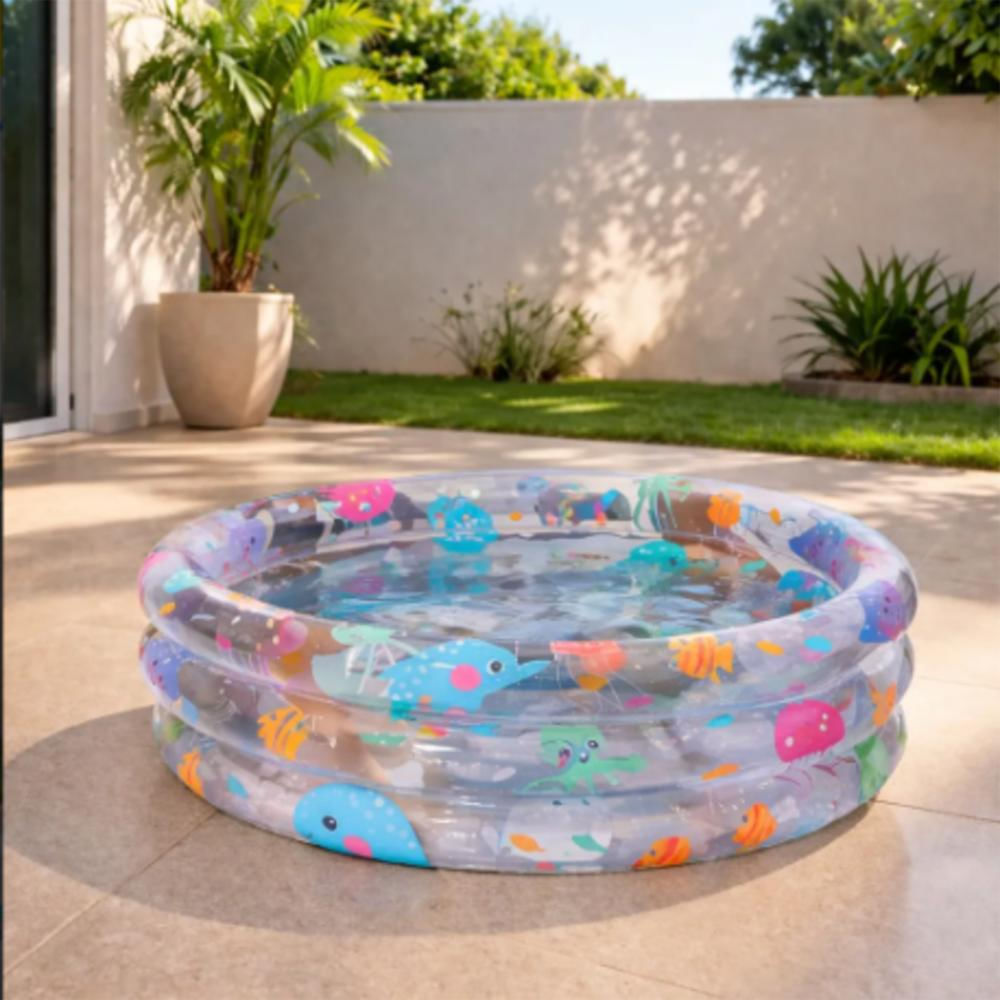 Piscina Inflable Para Bebé 61Cm Wet Set Infantil Peces img #4