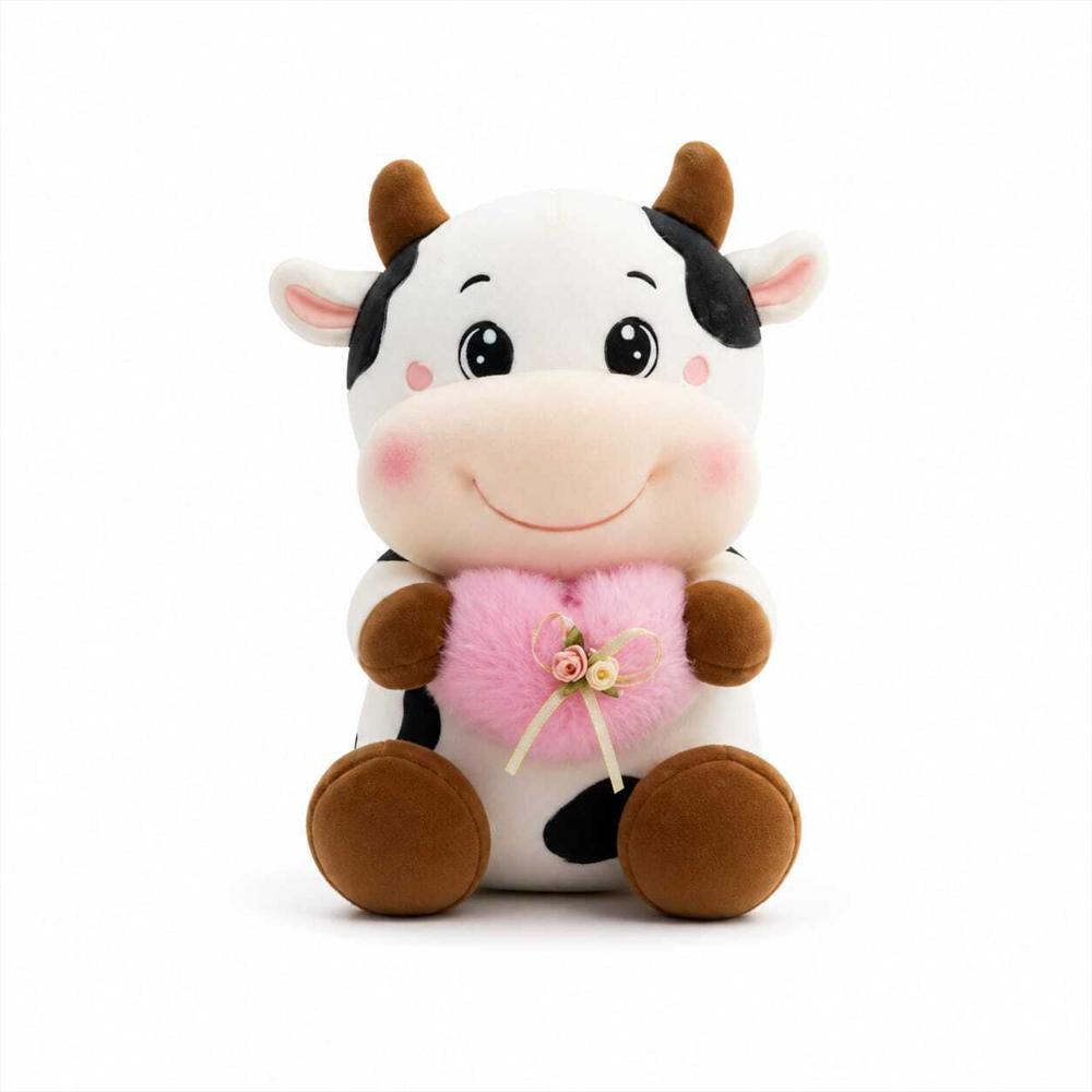 Peluches Granja Encantador Ideal Para Ti Vaca Rosa img #1