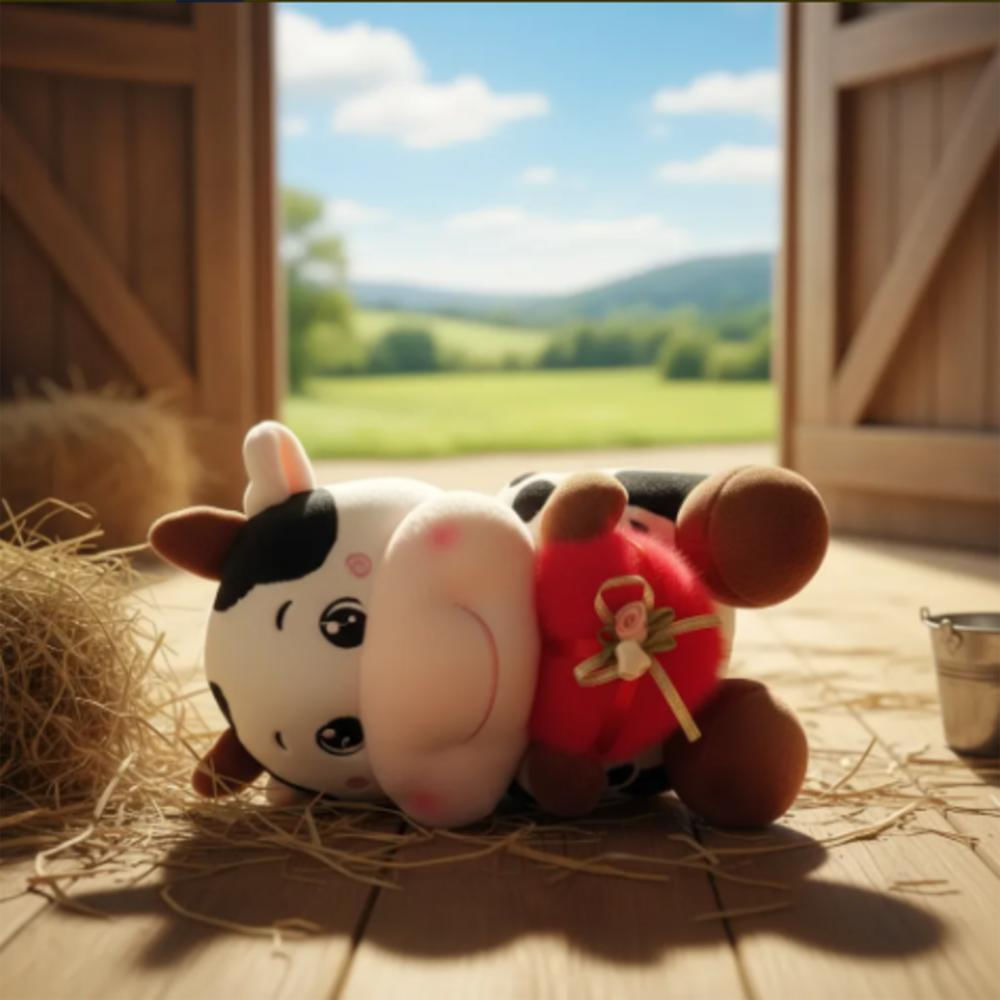 Peluches Granja Encantador Ideal Para Ti Vaca Roja img #2